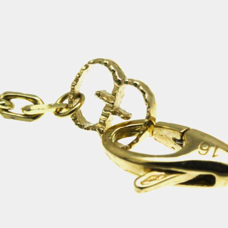 Pre Owned Gucci GG Marmont Bracelet Yellow Gold 18K Charm Bracelet