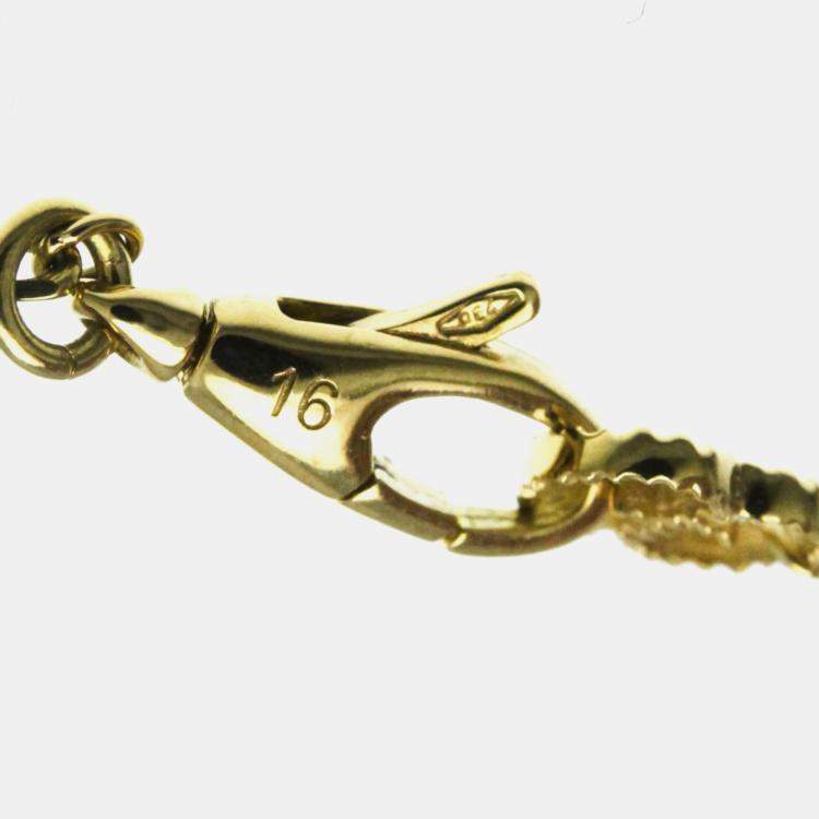 Pre Owned Gucci GG Marmont Bracelet Yellow Gold 18K Charm Bracelet