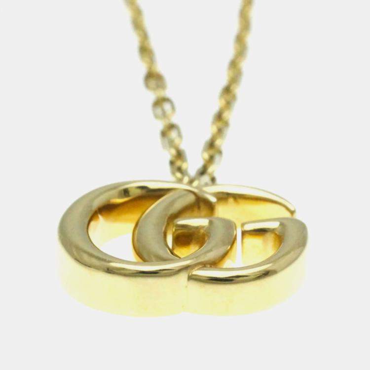 Pre Owned Gucci GG Marmont Bracelet Yellow Gold 18K Charm Bracelet