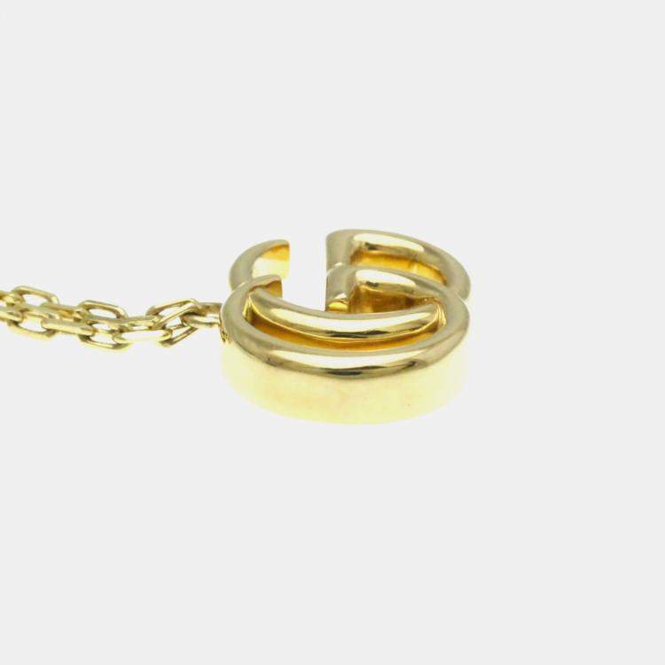 Pre Owned Gucci GG Marmont Bracelet Yellow Gold 18K Charm Bracelet
