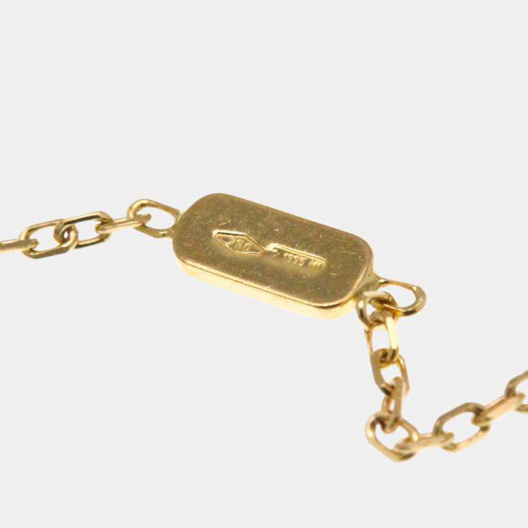 Pre Owned Gucci Icon No Stone 18K  Pink Gold  Fashion Pendant Necklace 