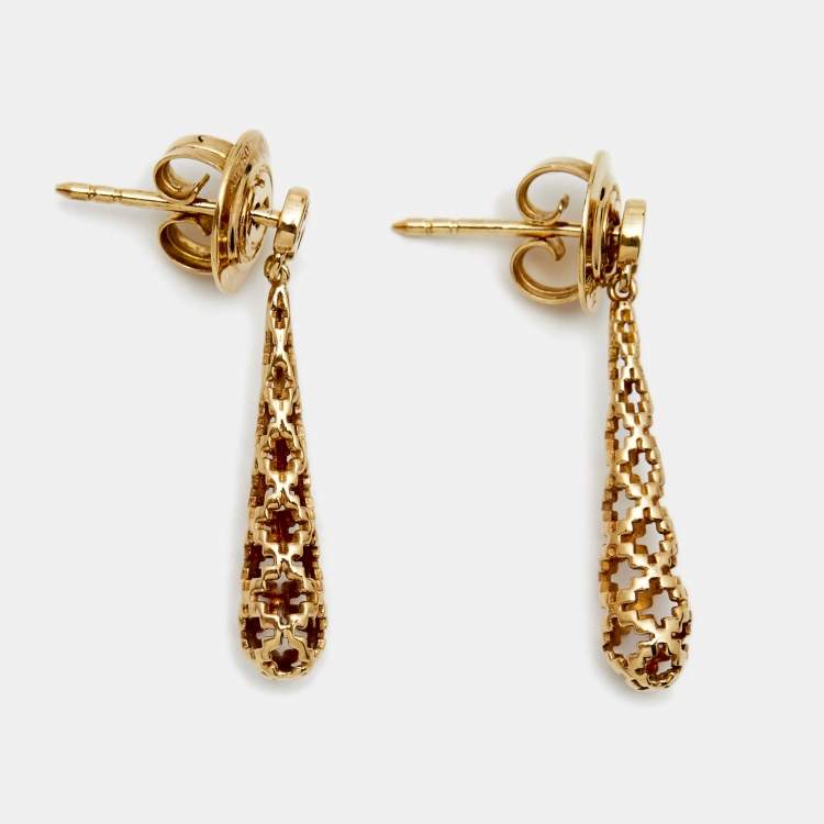 Buy 14k Yellow Gold Puffed 7.50mm Gucci Style Link Earrings Online at SO  ICY JEWELRY