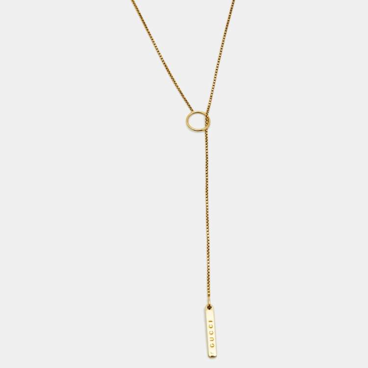 Gucci hot sale lariat necklace