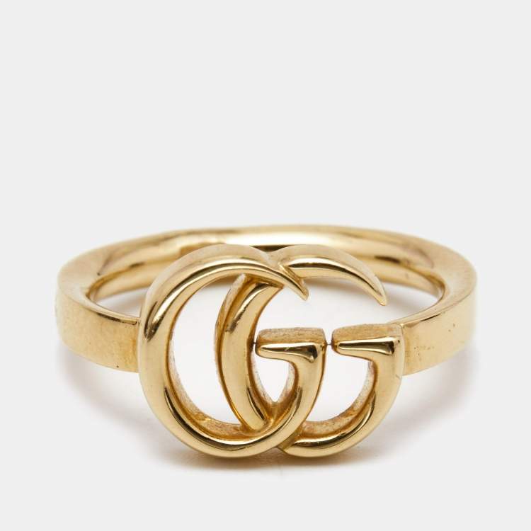 Silver Interlocking G enamel & sterling silver ring | Gucci | MATCHES UK