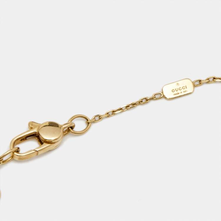 Pre Owned Gucci Icon Twirl 18K Yellow Gold Pendant Necklace