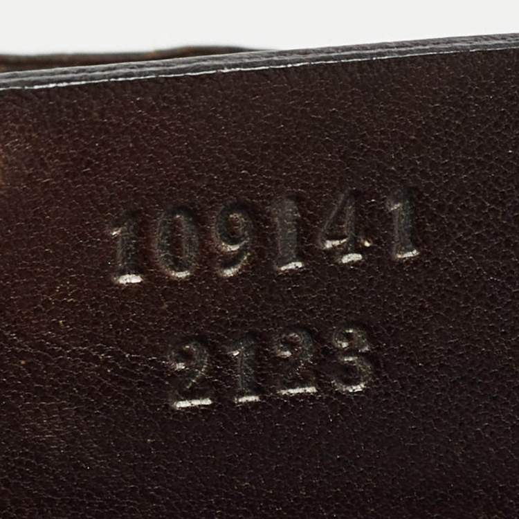 Pre Owned Gucci Brown/Beige GG Canvas and Leather Gifford Tote