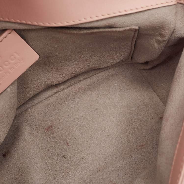 Pre Owned Gucci Pink Matelasse Leather Mini GG Marmont Shoulder Bag