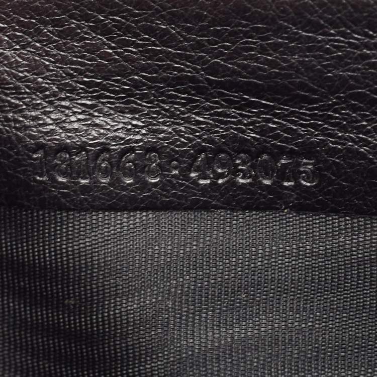 Pre Owned Gucci Black Guccissima Leather Continental Wallet