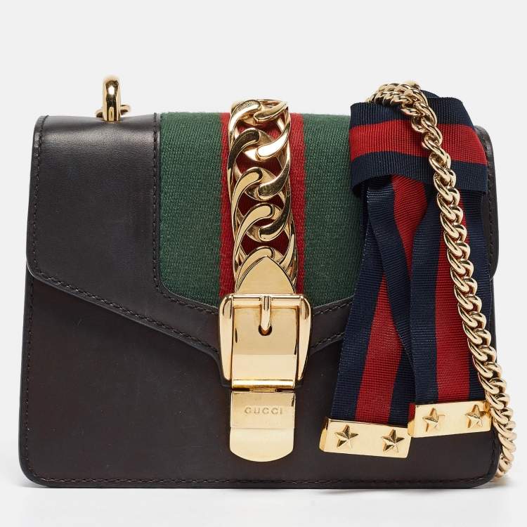 Gucci leather crossbody bag best sale