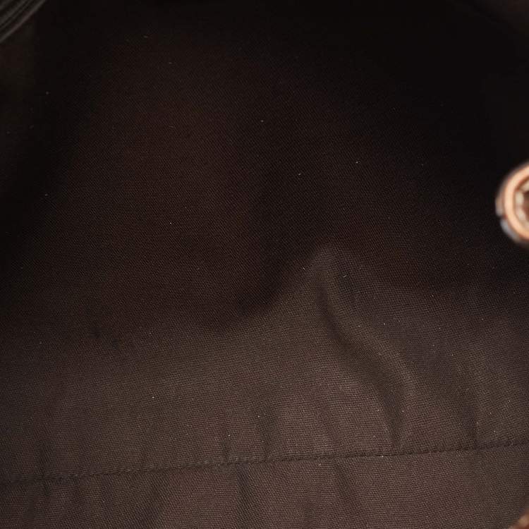 مملوكة مسبقًا Gucci Bronze/Beige GG Canvas and Leather Medium Sukey Tote