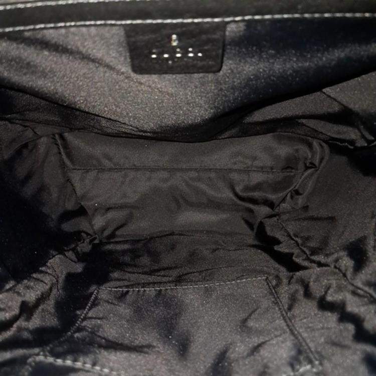 Pre Owned Gucci Red Canvas Embroidered Techo Backpack