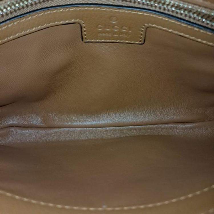 Pre Owned Gucci Brown Leather Blondie Shoulder Bag