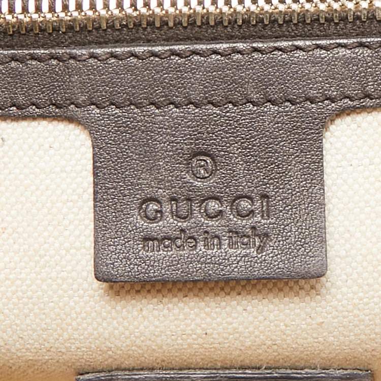 Pre Owned Gucci Cream Python Medium Tassel New Bamboo Top Handle Bag