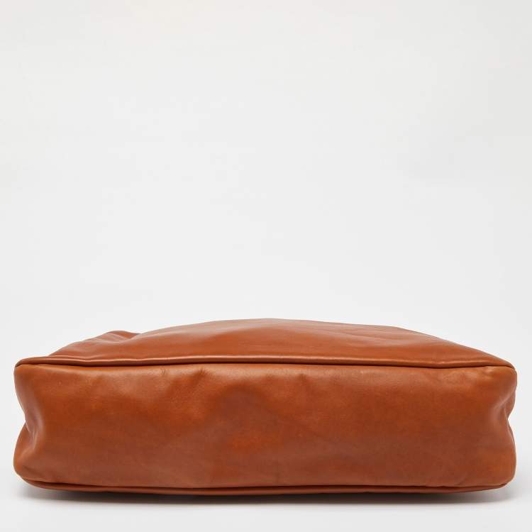 Pre Owned Gucci Brown Leather Medium Horsebit Hobo