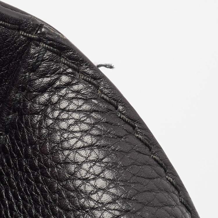 Pre Owned Gucci Black Leather Techno Horsebit Hobo