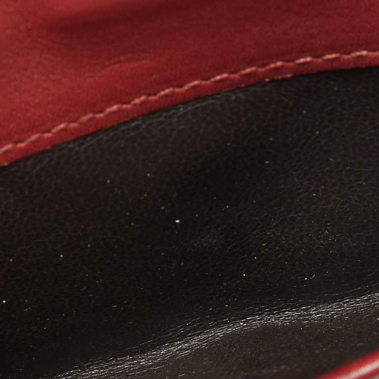 Pre Owned Gucci Brown Guccissima Leather Trifold Wallet  