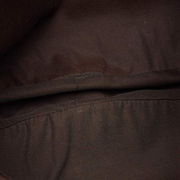 مملوكة مسبقًا Gucci Dark Brown GG Canvas and Leather Abbey Hobo