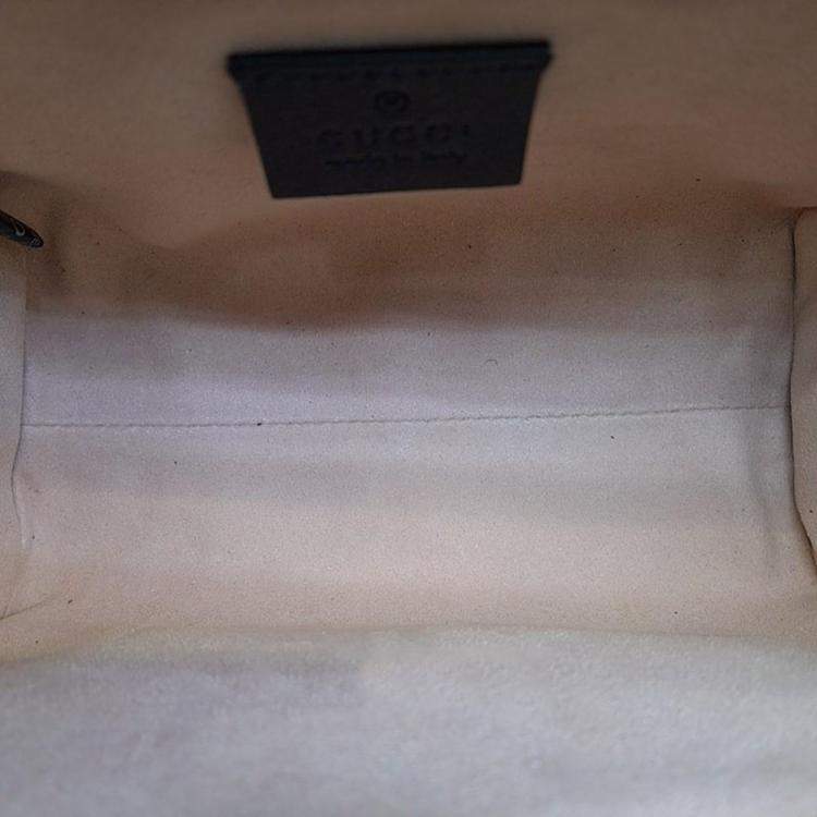 Pre Owned Gucci Black Leather Mini Diana Bamboo Top Handle Bag 