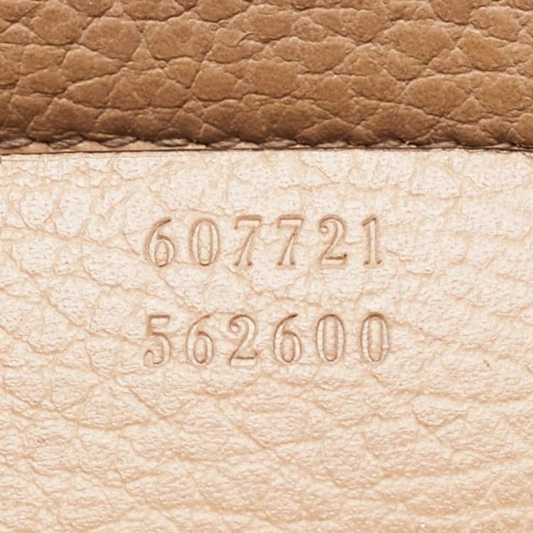 Pre Owned Gucci Beige Leather Soho Disco Tote