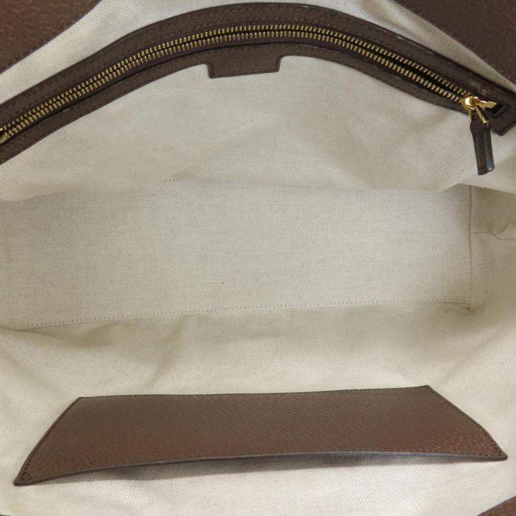 Pre Owned Gucci Beige/Brown Jumbo GG Canvas Ophidia Tote