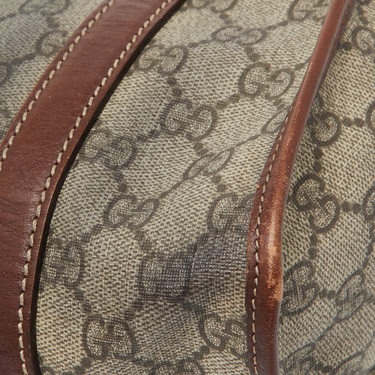 مملوكة مسبقًا Gucci Beige/Brown GG Supreme Canvas and Leather Jackie O Hobo