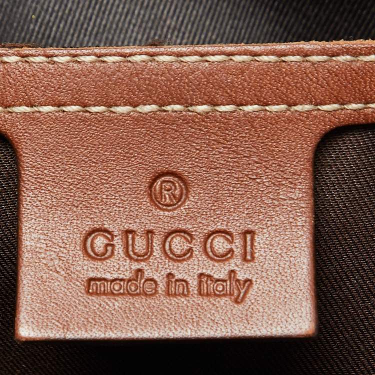 مملوكة مسبقًا Gucci Beige/Brown GG Supreme Canvas and Leather Jackie O Hobo