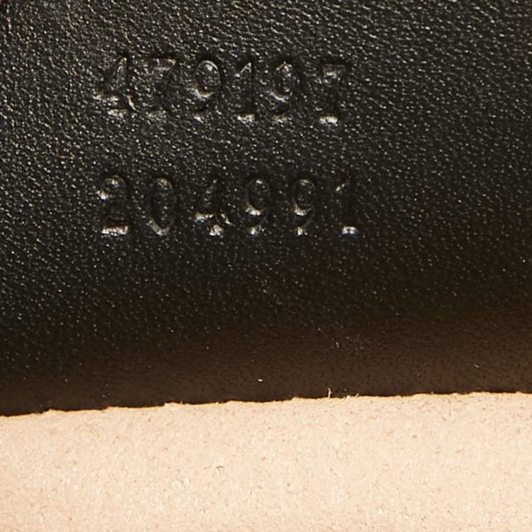 Pre Owned Gucci Black/Beige GG Supreme Canvas and Leather Padlock Bee Tote