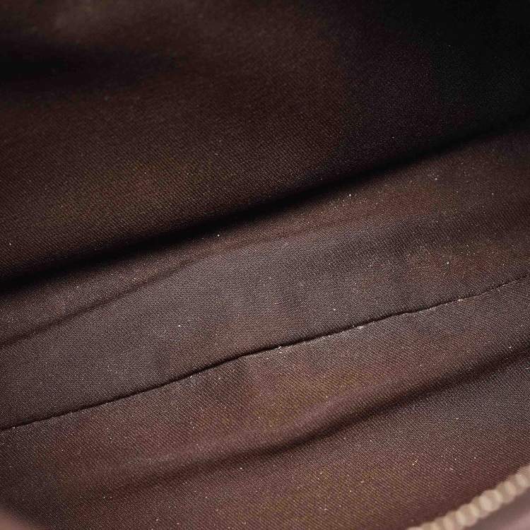 Pre Owned Gucci Beige/Brown GG Canvas and Leather Small Abbey D Ring Hobo