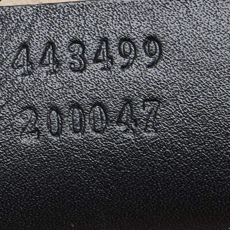 Pre Owned Gucci Black Leather Ghost GG Marmont Bag