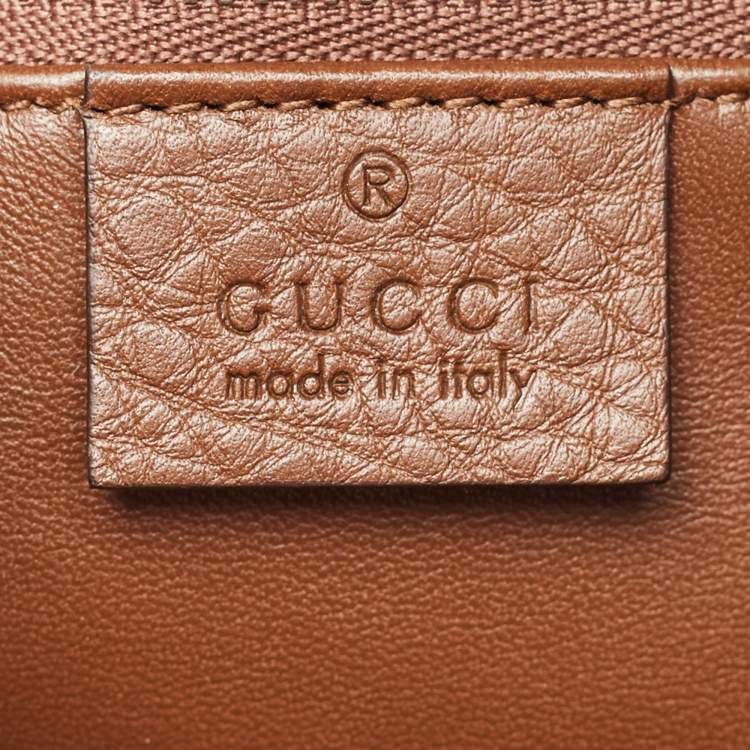 Pre Owned Gucci Brown/Beige GG Canvas Ramble Layered Tote