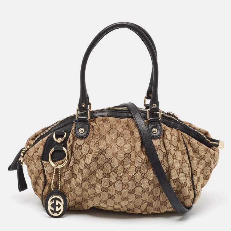 Gucci newest GG Canvas Sukey Satchel