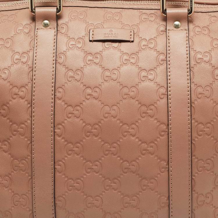 Pre Owned Gucci Beige Guccissima Leather Medium Joy Boston Bag