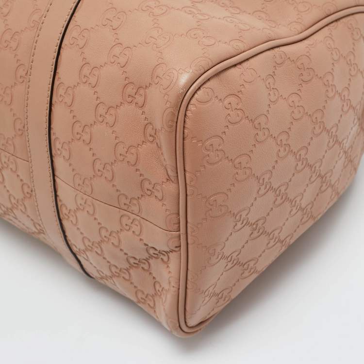 Pre Owned Gucci Beige Guccissima Leather Medium Joy Boston Bag