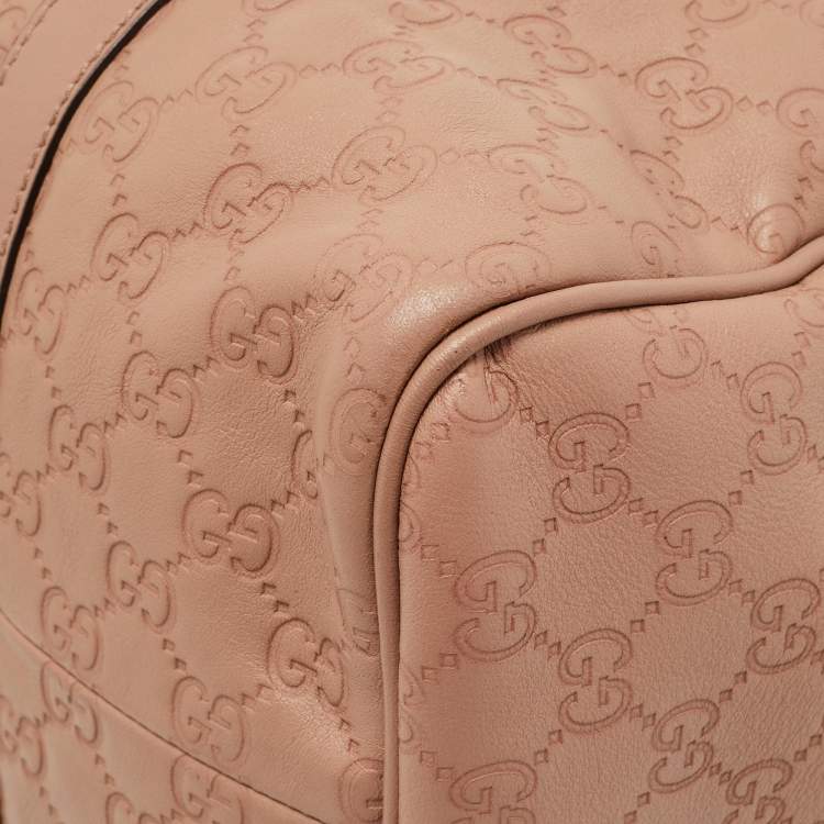 Pre Owned Gucci Beige Guccissima Leather Medium Joy Boston Bag