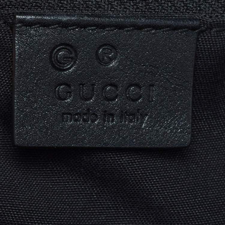 Pre Owned Gucci Black Guccissima Leather Dome Bag