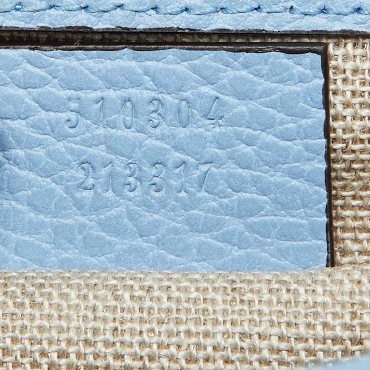 مملوكة مسبقًا Gucci Blue Leather Small Interlocking G Shoulder Bag
