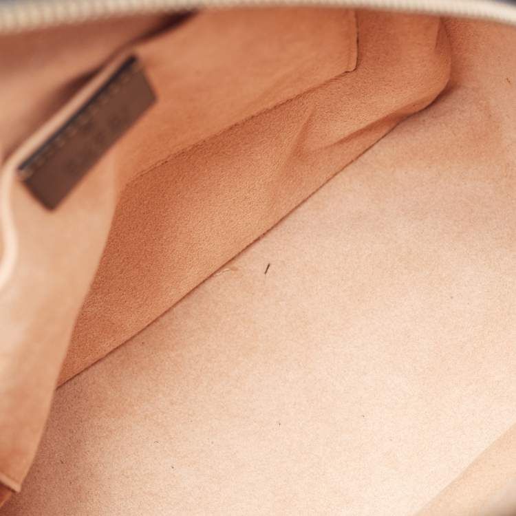 Pre Owned Gucci Black Matelassé Leather Animal Stud GG Marmont Dome Backpack