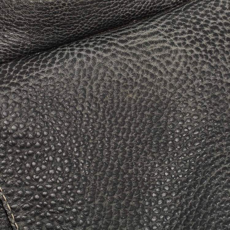 Pre Owned Gucci Grey Leather Large Pelham Hobo