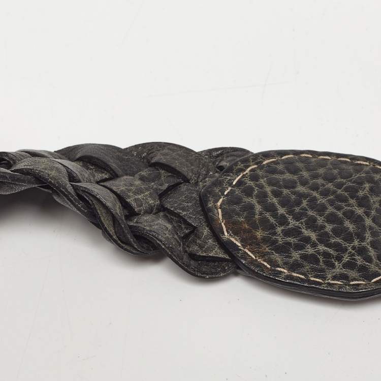 Pre Owned Gucci Grey Leather Large Pelham Hobo