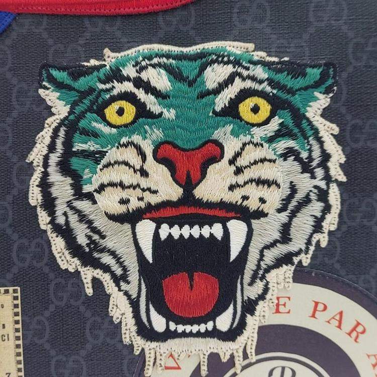 Pre Owned Gucci Soft GG Supreme Tote Bag