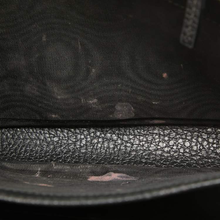 Pre Owned Gucci Black Leather Mini Dionysus Wallet On Chain