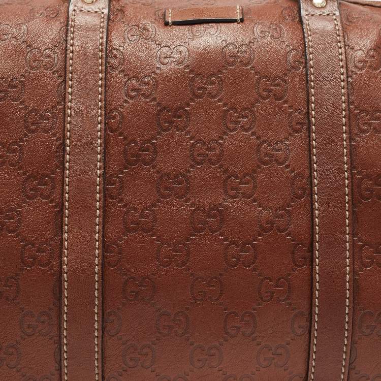 Pre Owned Gucci Brown Guccissima Leather Medium Joy Boston Bag