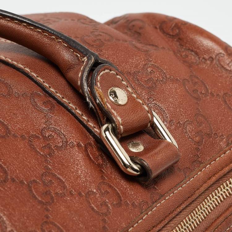 Pre Owned Gucci Brown Guccissima Leather Medium Joy Boston Bag