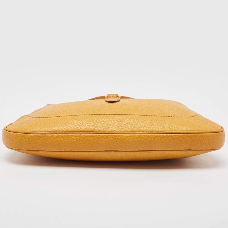 Pre Owned Gucci Yellow Leather Jackie Hobo