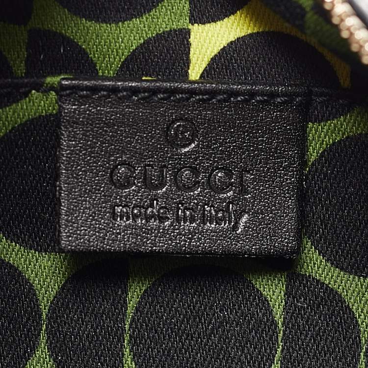Pre Owned Gucci Black Leather Hobo