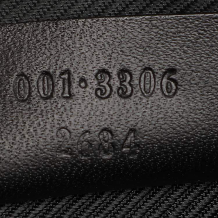 Pre Owned Gucci Black GG Canvas and Leather Jackie Hobo