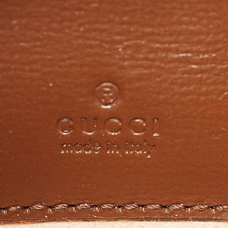 Pre Owned Gucci Beige/Ebony GG Supreme Canvas Mini Ophidia Shoulder Bag