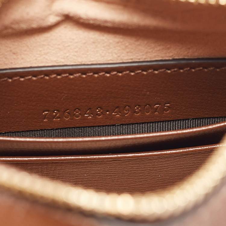 Pre Owned Gucci Beige/Ebony GG Supreme Canvas Mini Ophidia Shoulder Bag