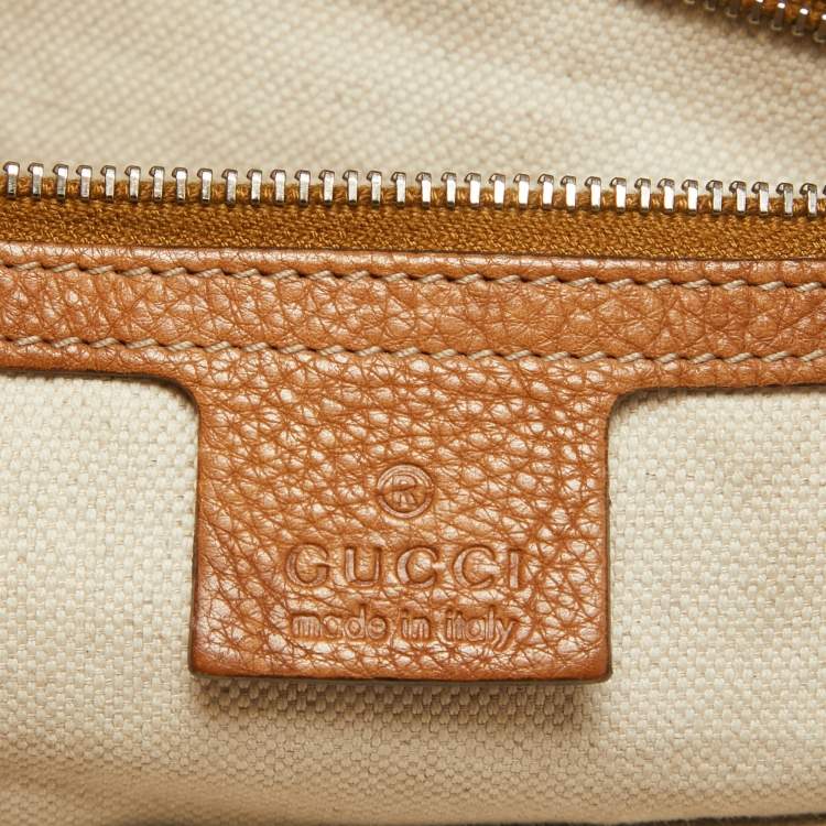 Pre Owned Gucci Brown/Beige Diamante Canvas Maui Tote