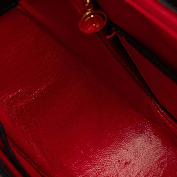 مملوكة مسبقًا Gucci Black Calfskin Leather Bamboo Night Shoulder Bag